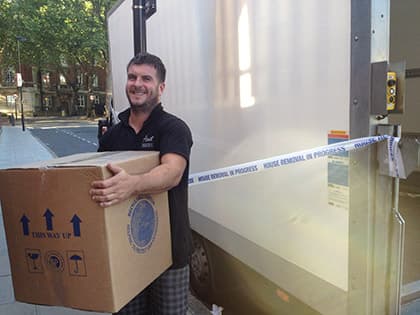 Our bespoke man and van removal vehicle